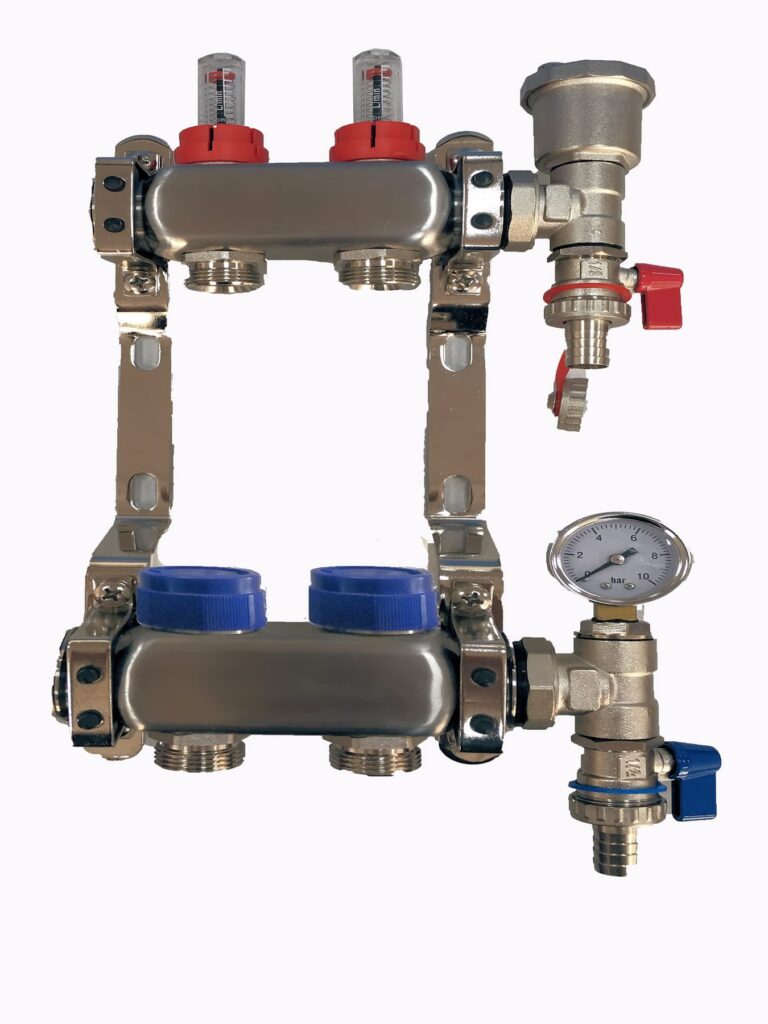 2 port manifold with flow meters end sets